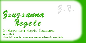 zsuzsanna negele business card